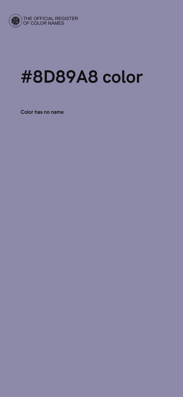 #8D89A8 color image
