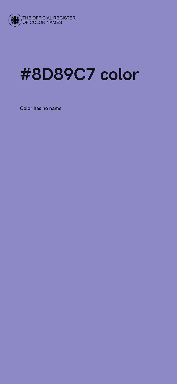 #8D89C7 color image