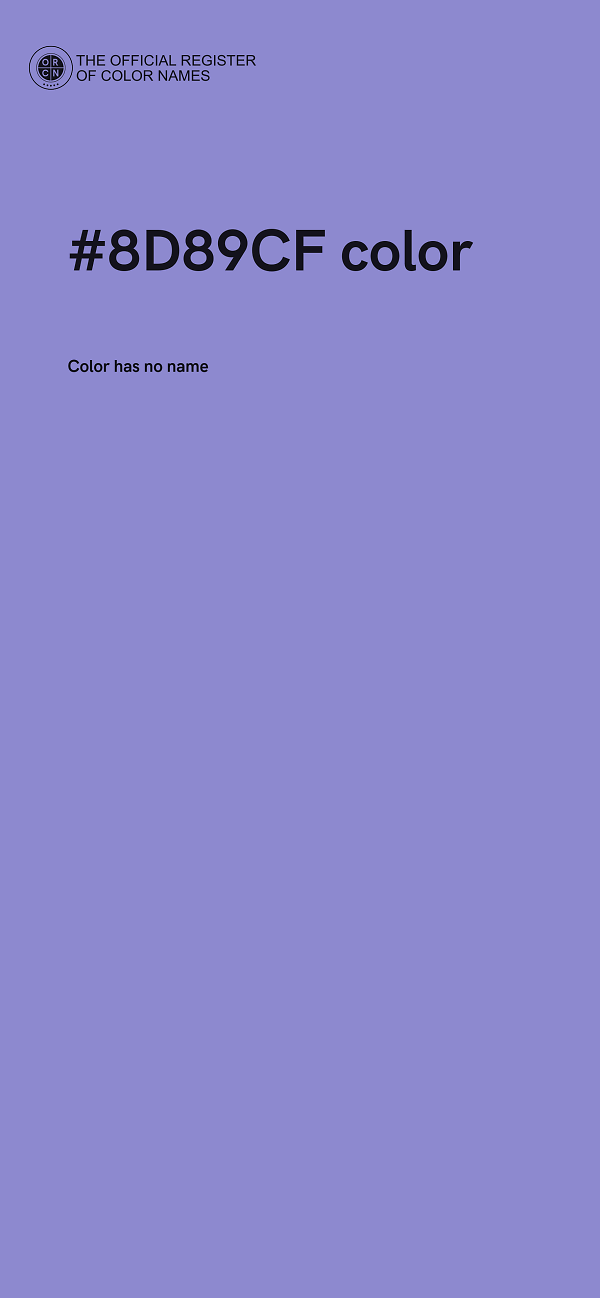 #8D89CF color image