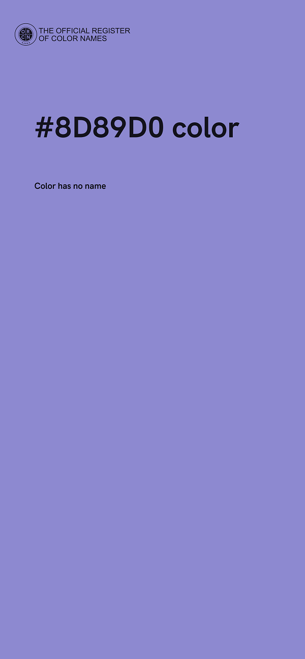 #8D89D0 color image