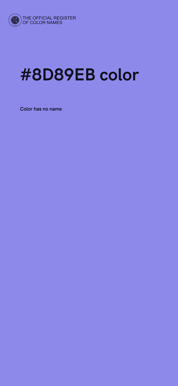 #8D89EB color image