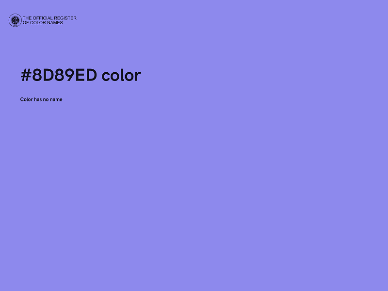#8D89ED color image