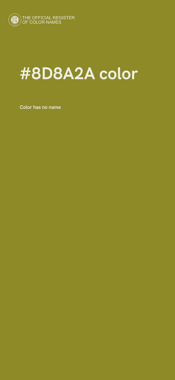 #8D8A2A color image