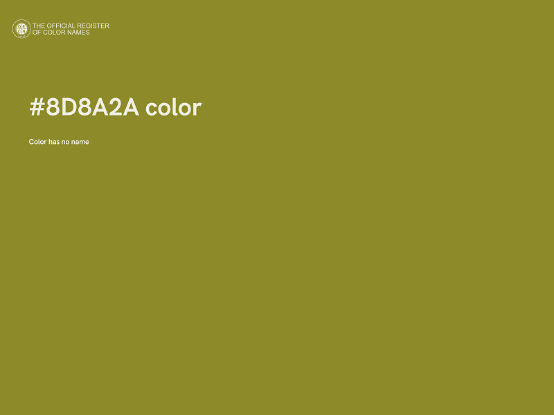 #8D8A2A color image