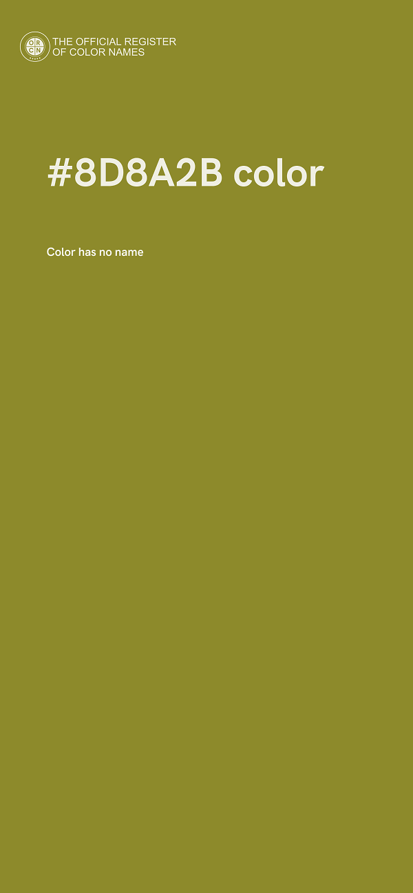 #8D8A2B color image