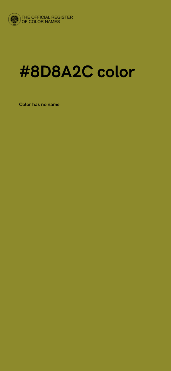 #8D8A2C color image