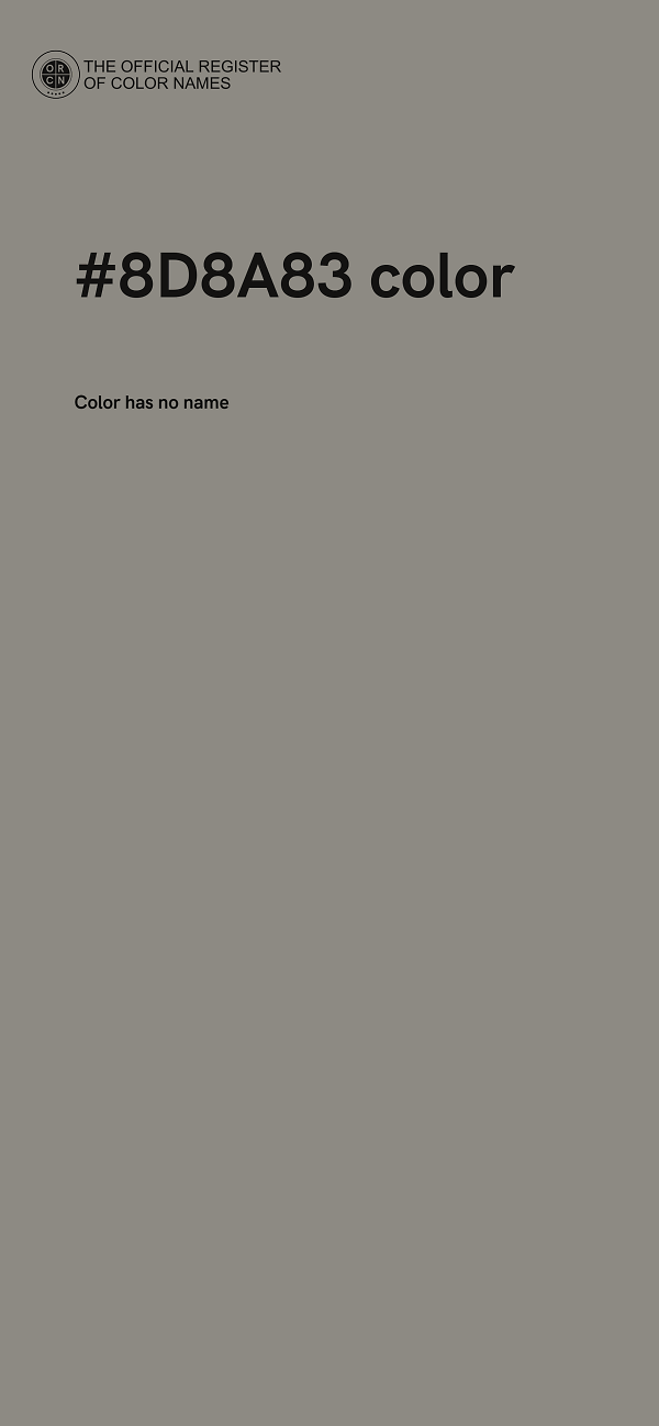 #8D8A83 color image