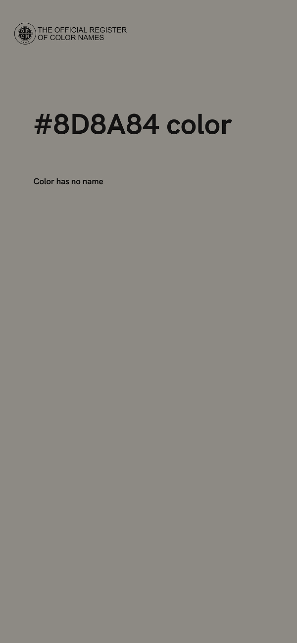 #8D8A84 color image