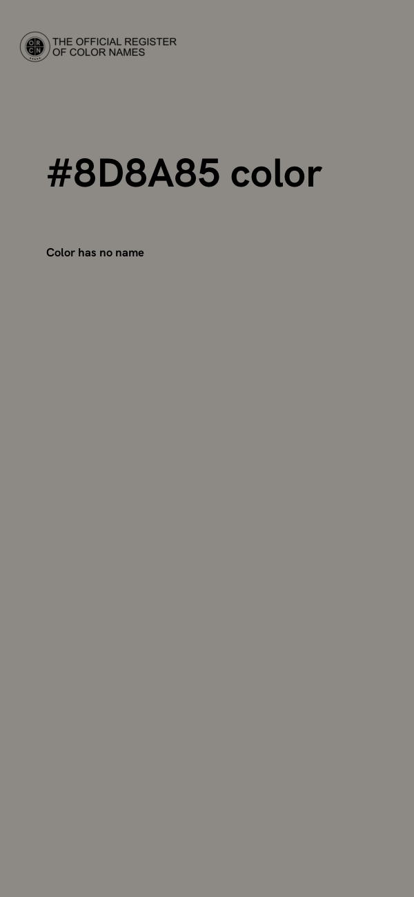#8D8A85 color image