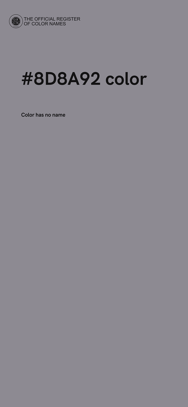 #8D8A92 color image
