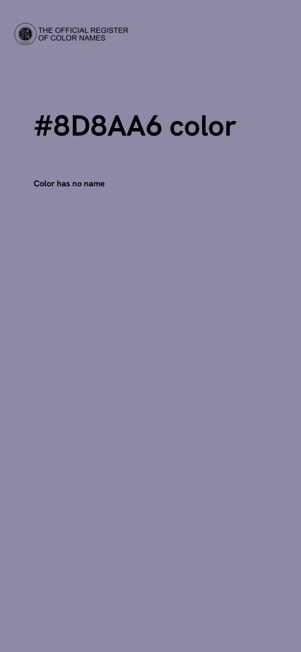 #8D8AA6 color image
