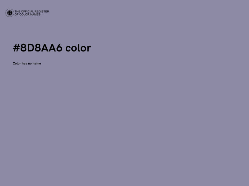 #8D8AA6 color image