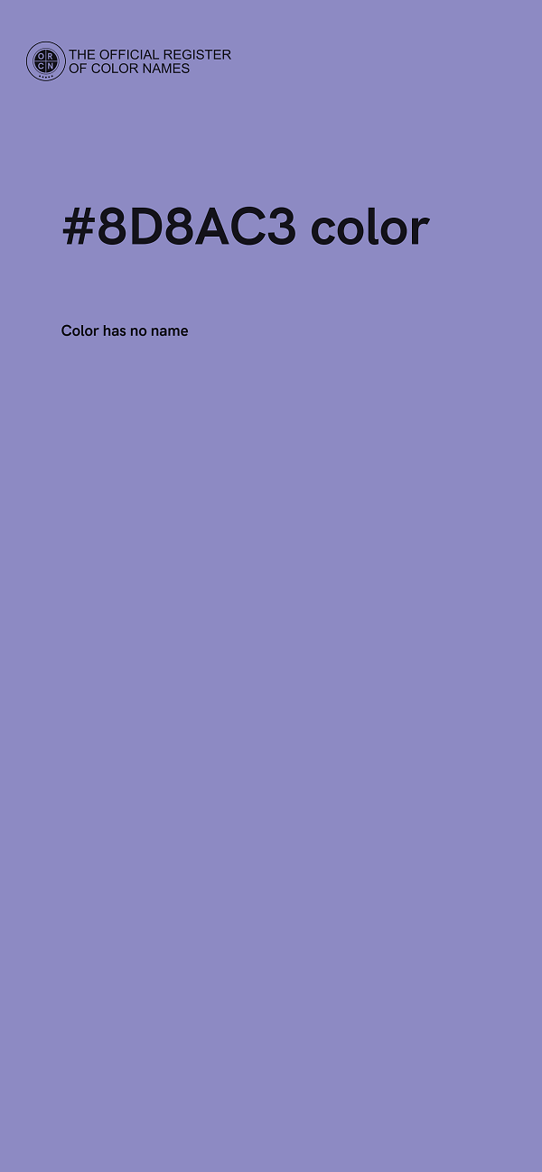 #8D8AC3 color image