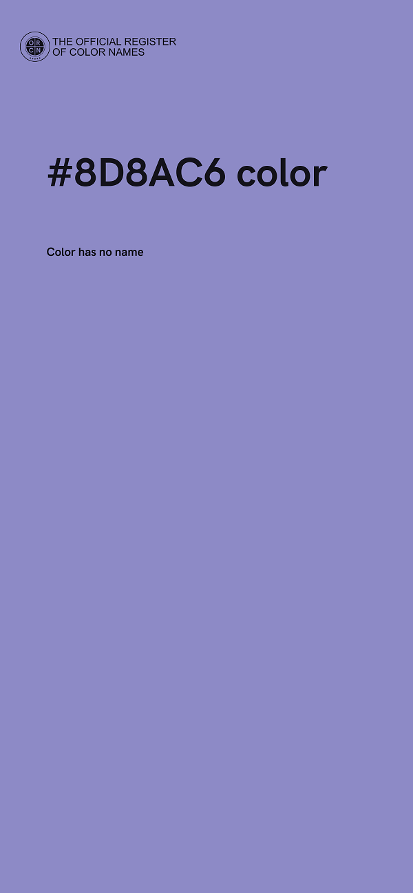#8D8AC6 color image