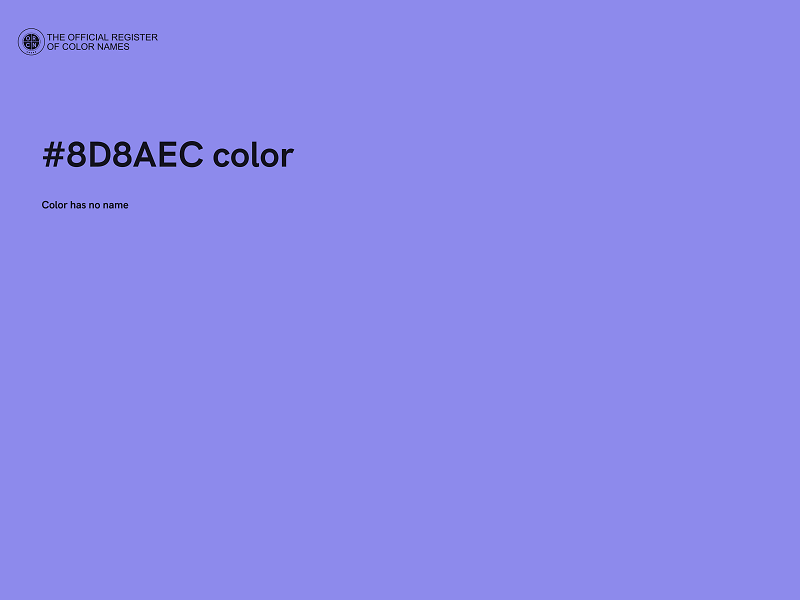 #8D8AEC color image