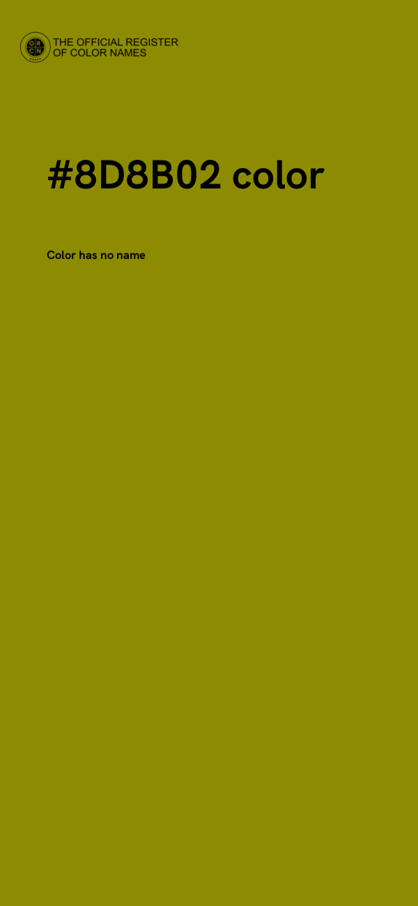 #8D8B02 color image