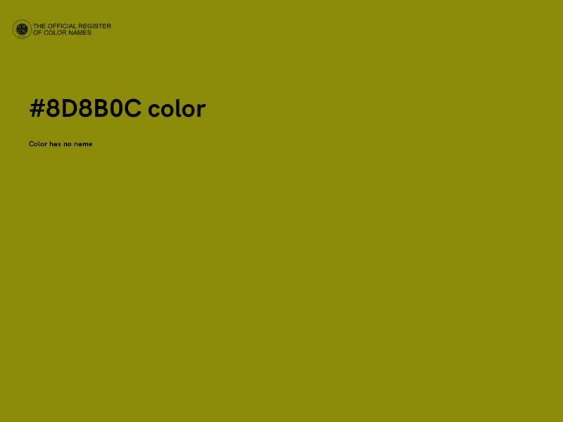 #8D8B0C color image