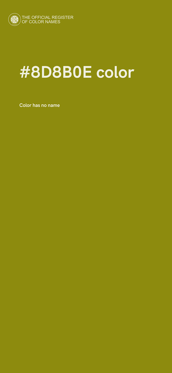 #8D8B0E color image