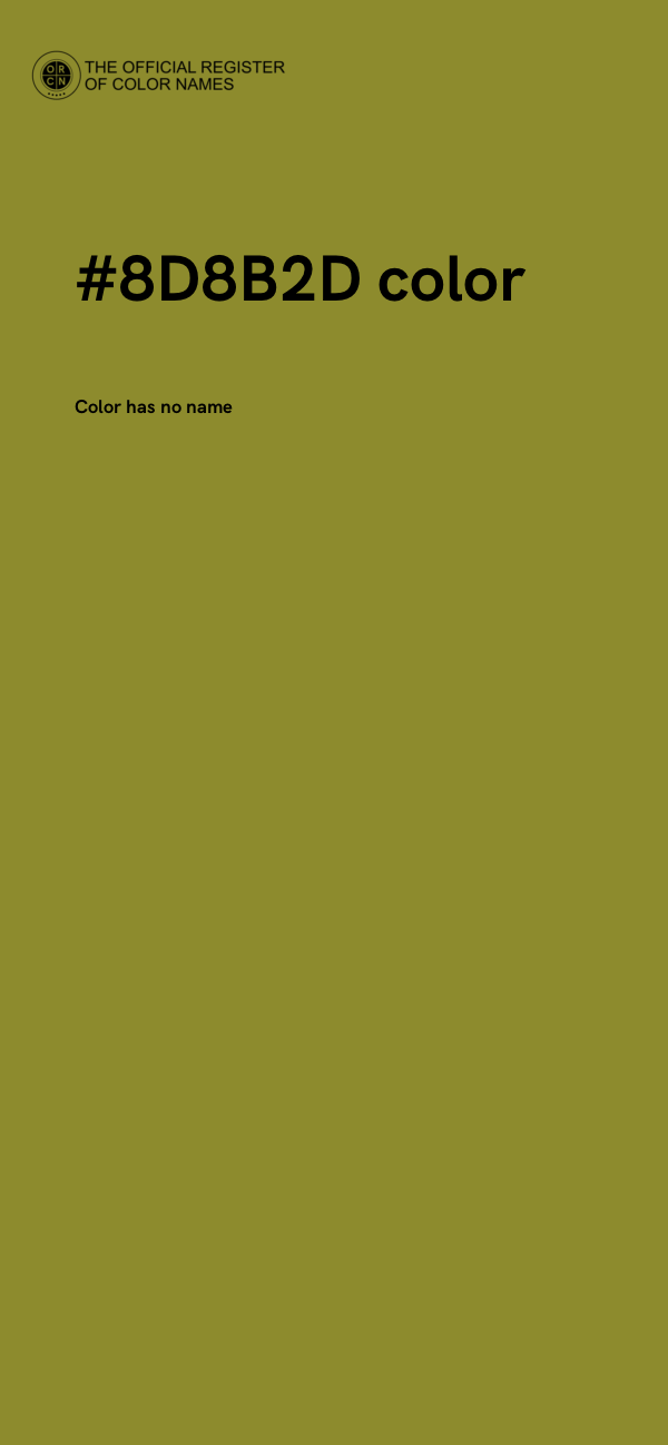 #8D8B2D color image