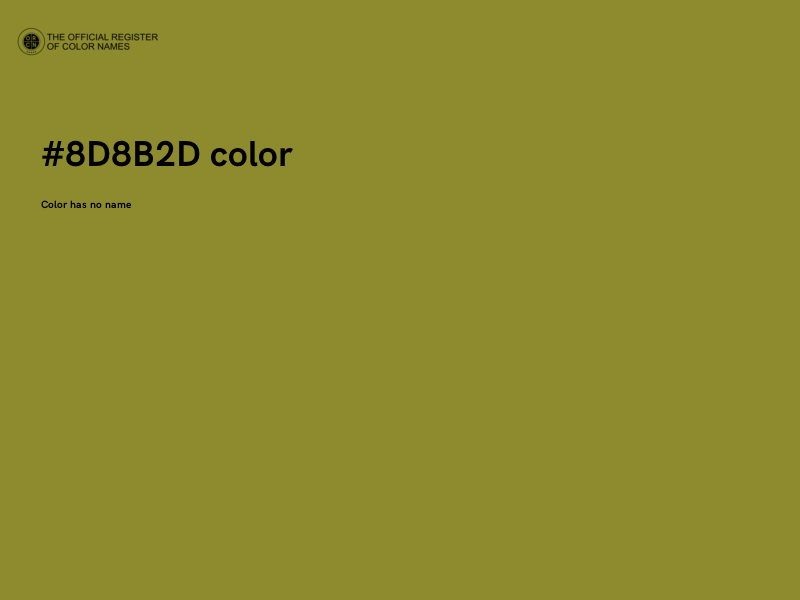 #8D8B2D color image