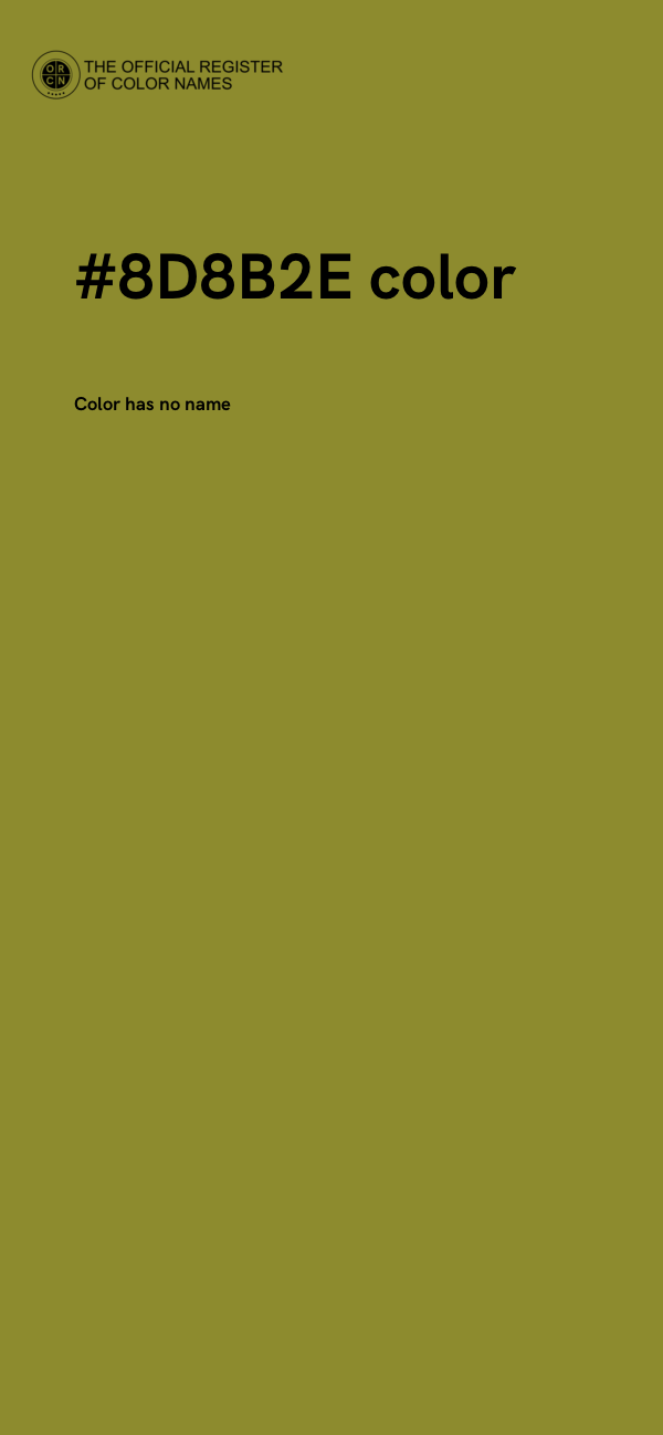 #8D8B2E color image