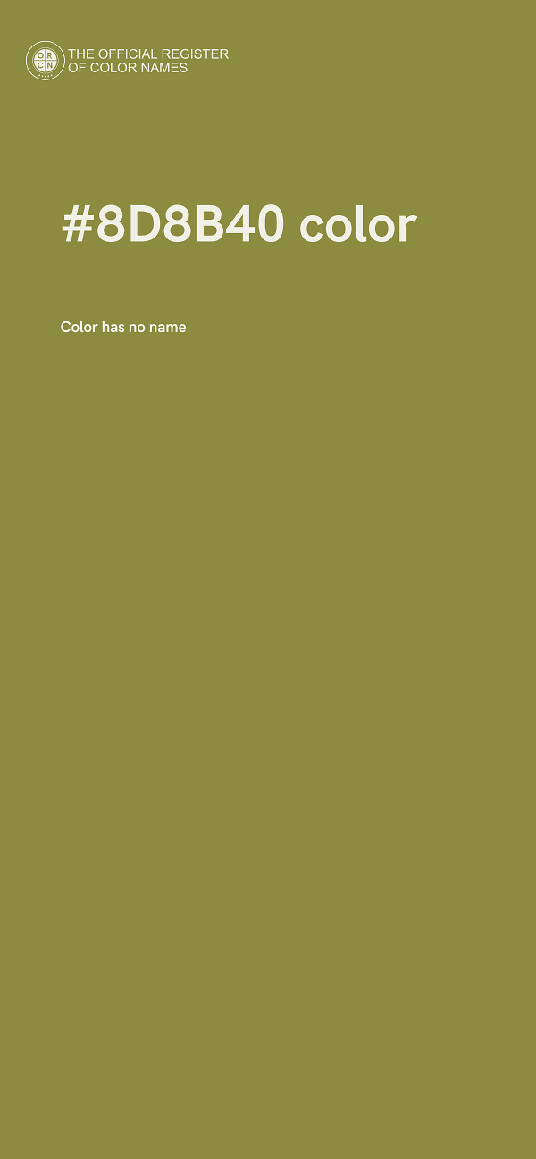 #8D8B40 color image