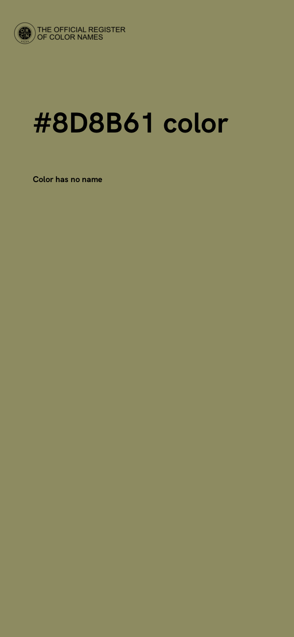 #8D8B61 color image