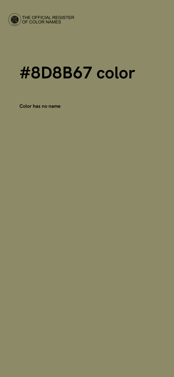 #8D8B67 color image