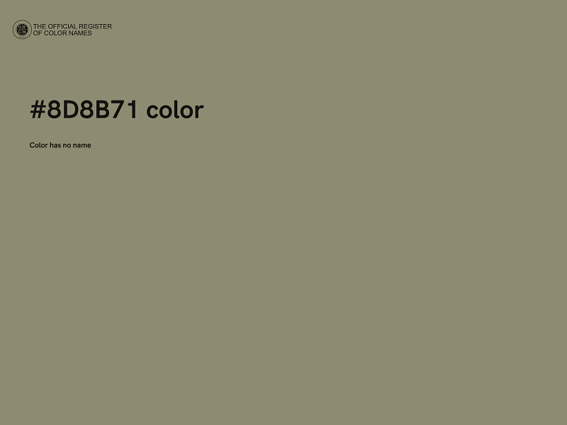 #8D8B71 color image