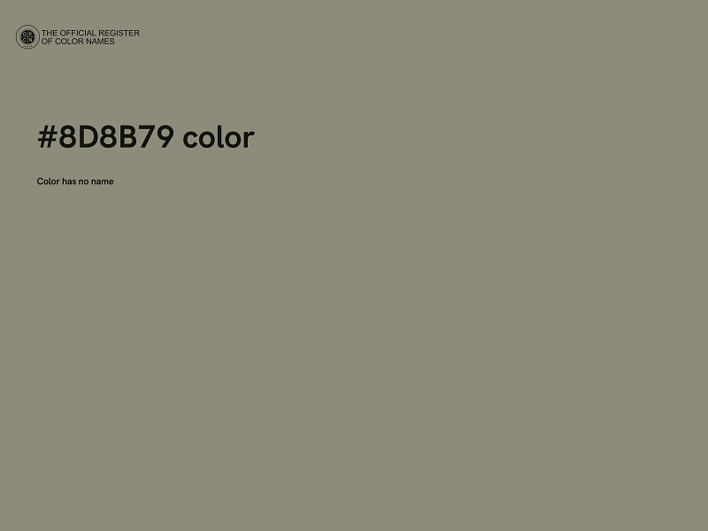#8D8B79 color image