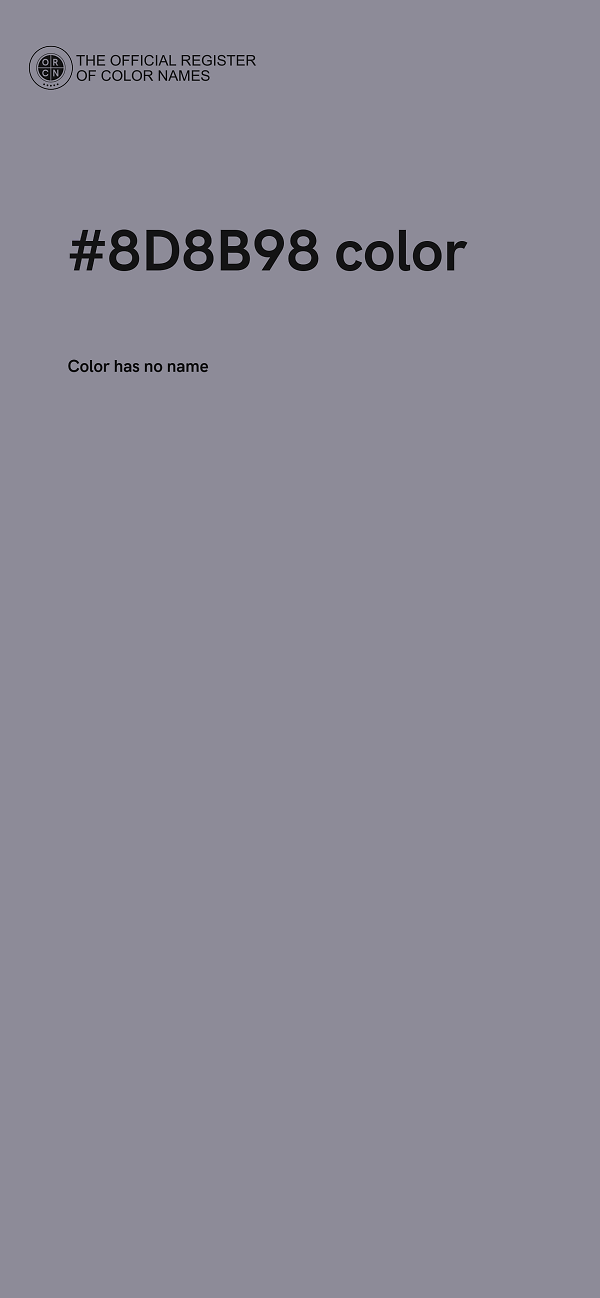 #8D8B98 color image