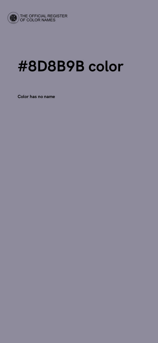 #8D8B9B color image