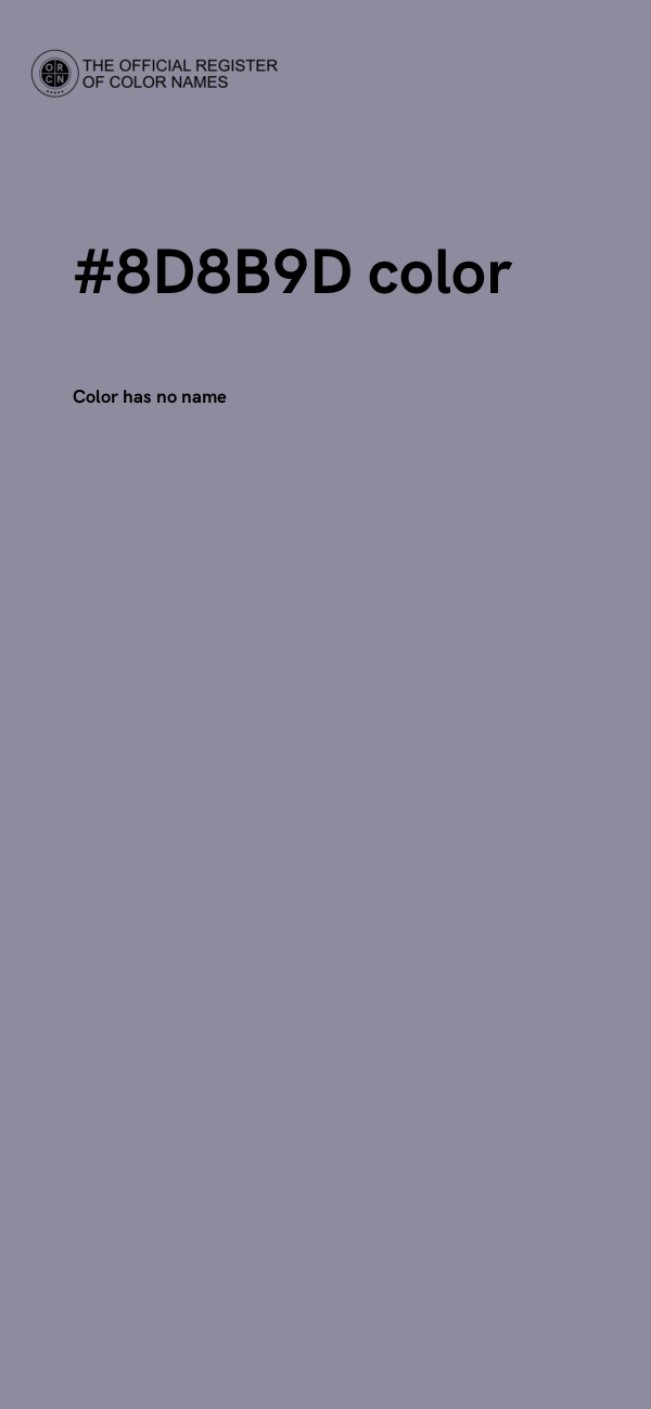 #8D8B9D color image