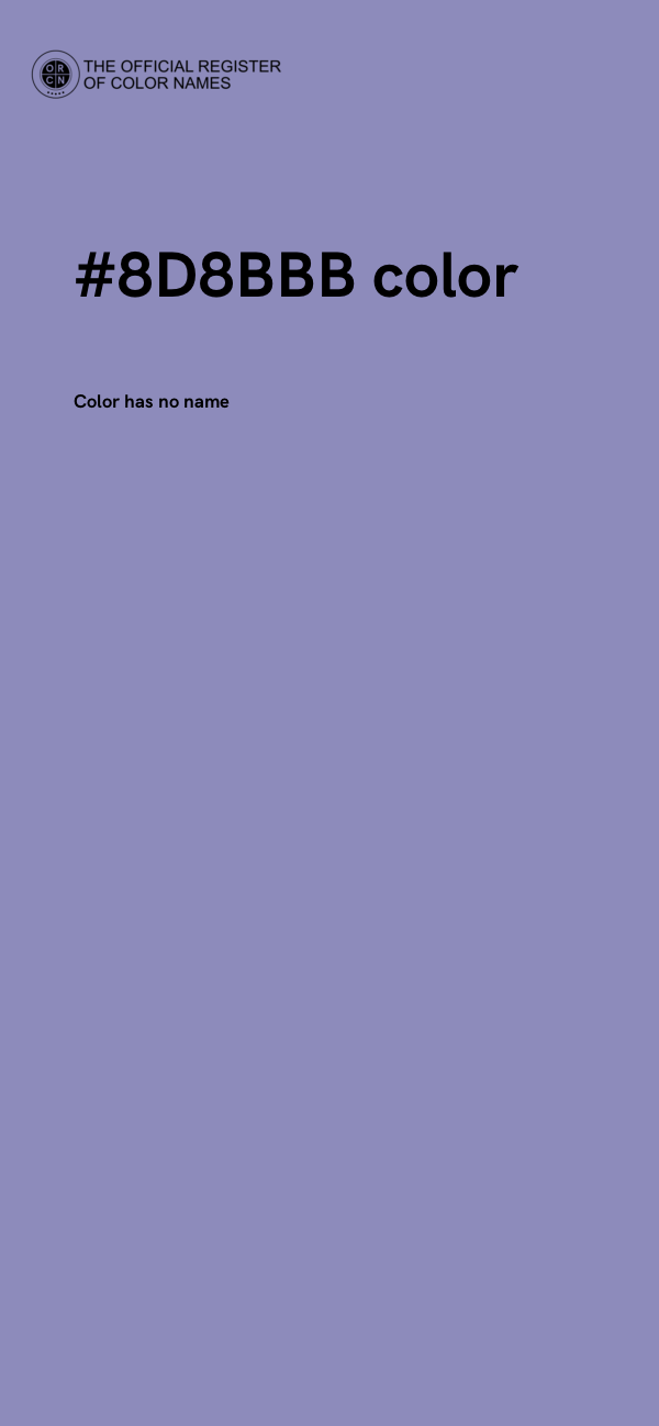 #8D8BBB color image