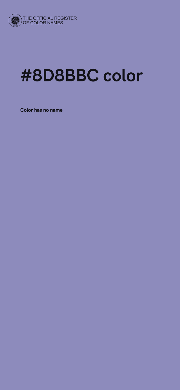 #8D8BBC color image