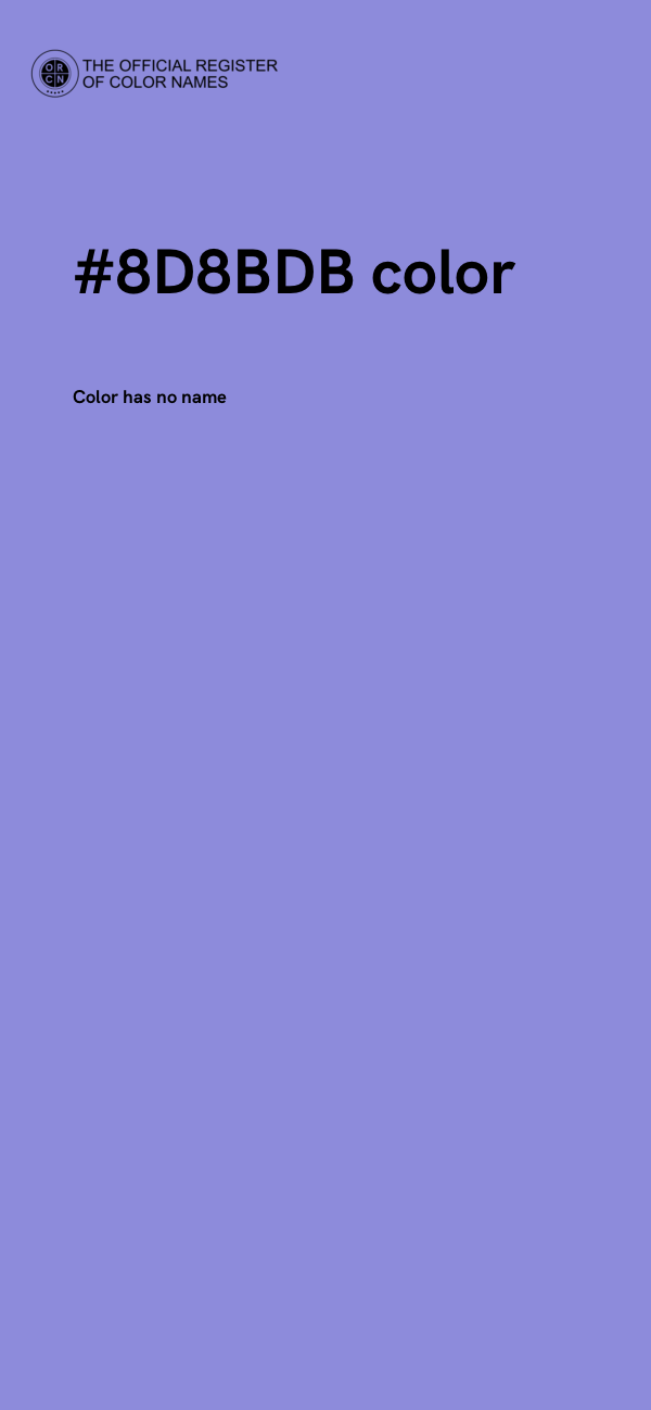 #8D8BDB color image
