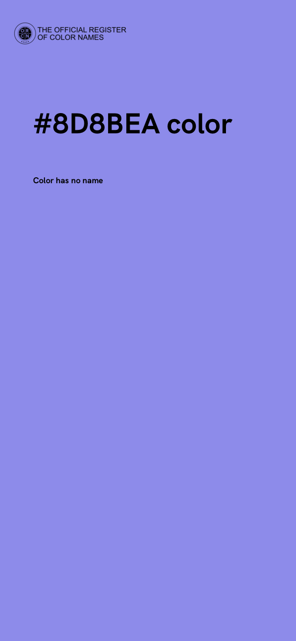 #8D8BEA color image