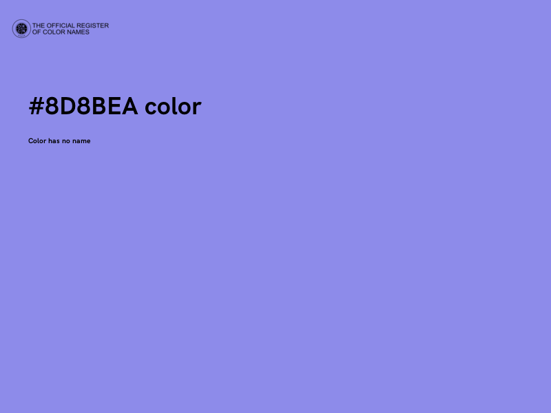 #8D8BEA color image