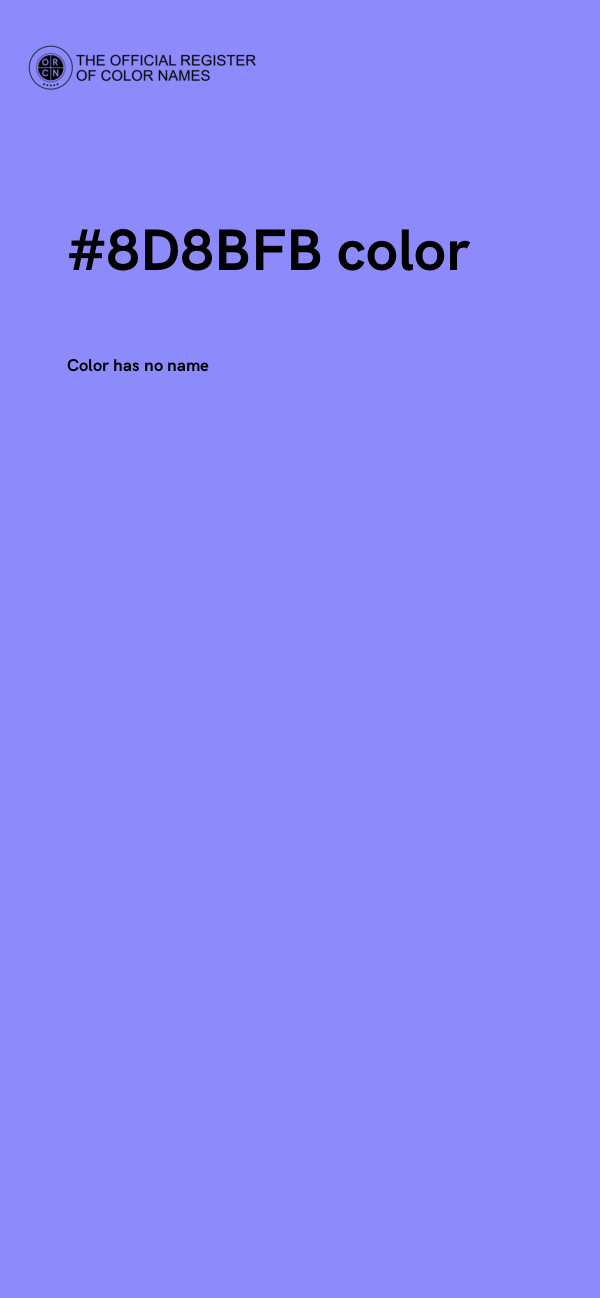 #8D8BFB color image