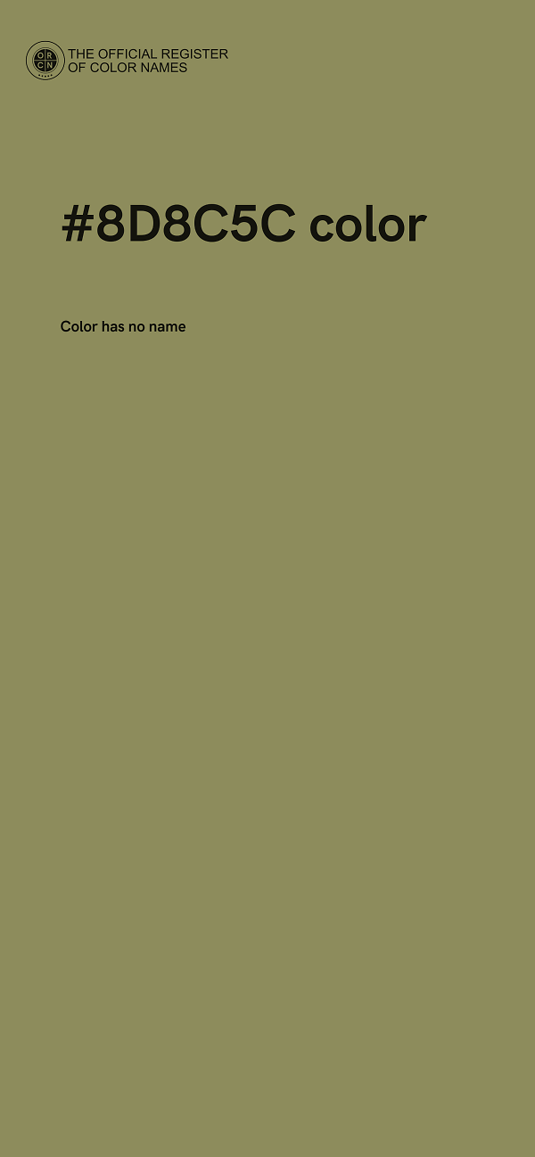 #8D8C5C color image