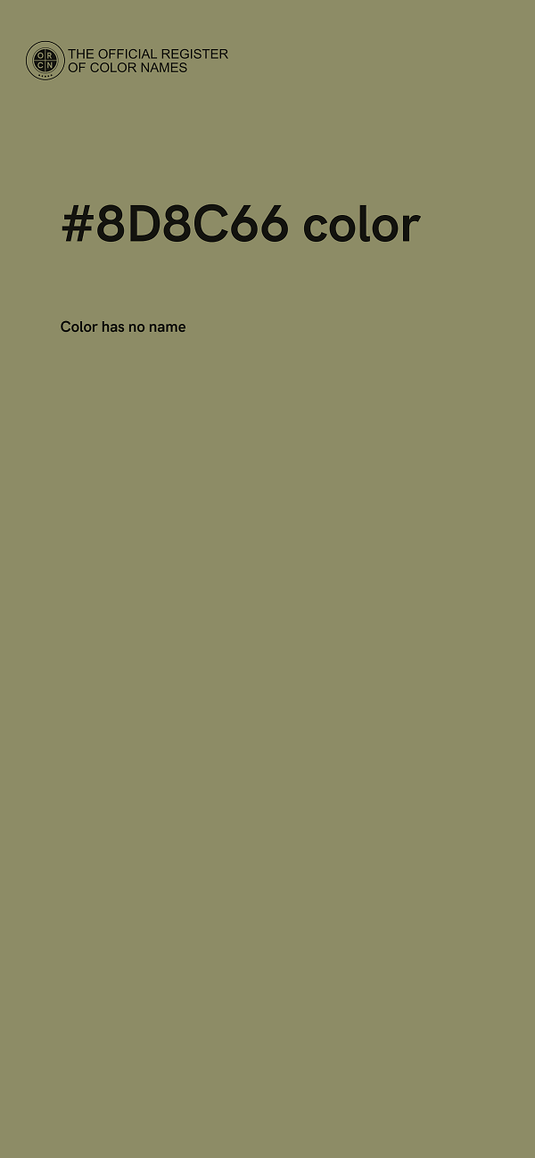 #8D8C66 color image