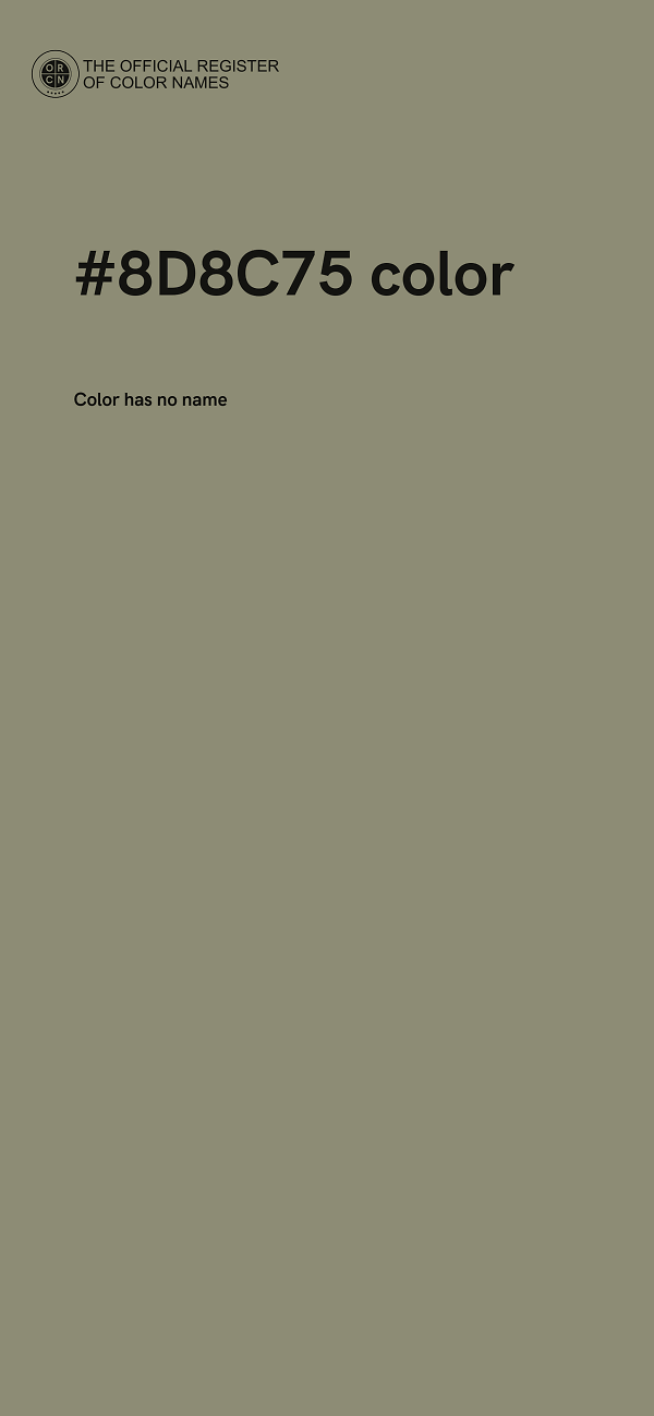 #8D8C75 color image