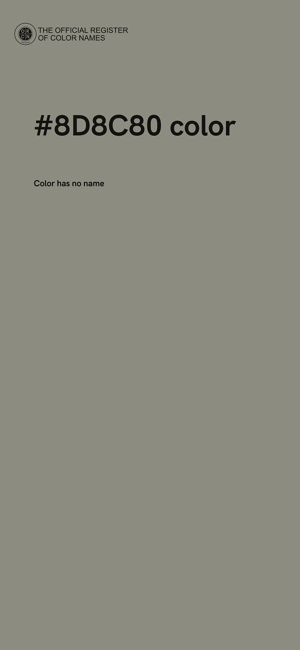 #8D8C80 color image