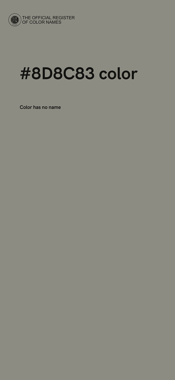 #8D8C83 color image
