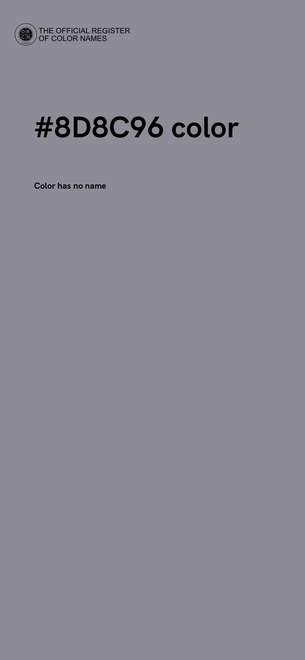 #8D8C96 color image