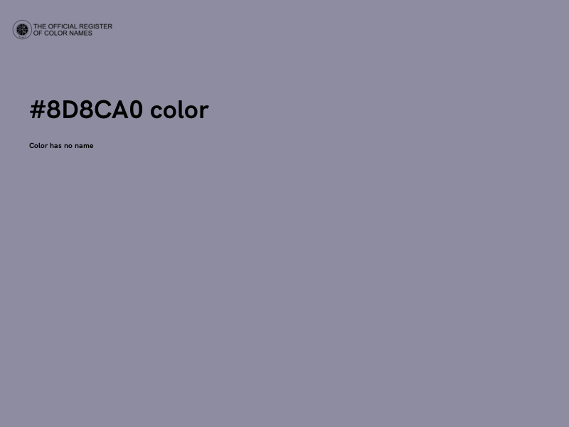 #8D8CA0 color image