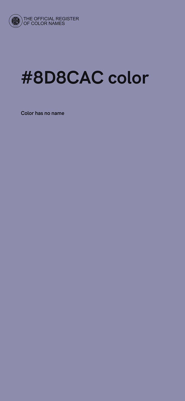 #8D8CAC color image