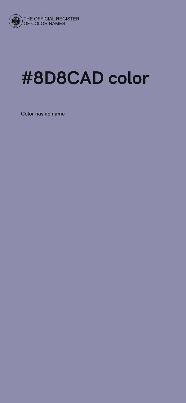 #8D8CAD color image