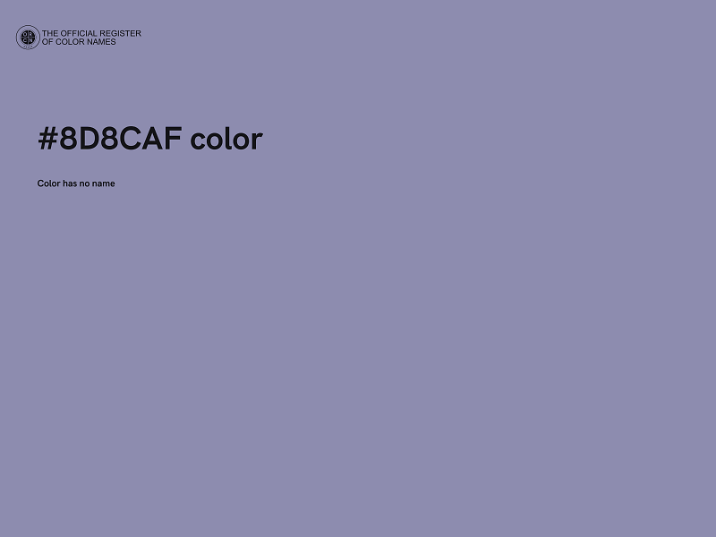 #8D8CAF color image