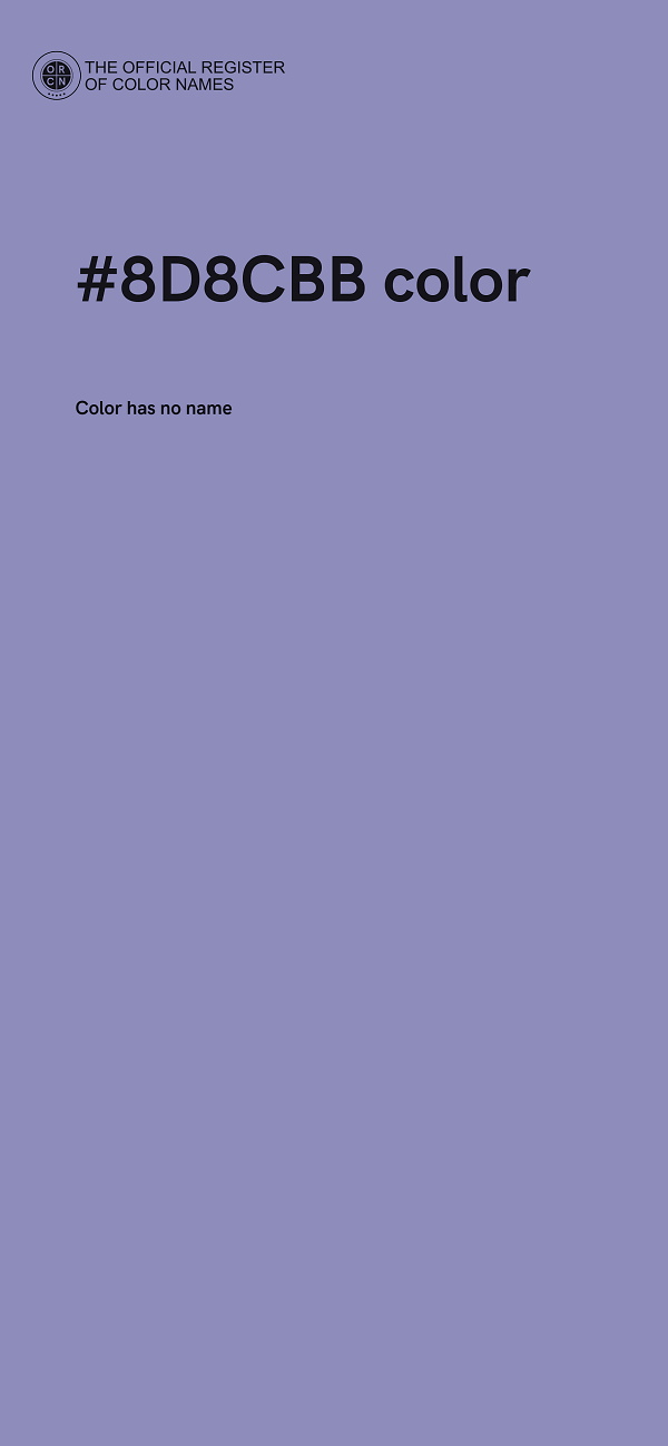 #8D8CBB color image